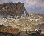 Claude Monet The Cliff at Etretat after a Storm Sweden oil painting artist